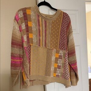 Colorful Patchwork Women's Sweater